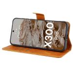 Husa flip cover Bizon Pocket compatibila cu Vivo X300 Pro, Maro 6 - lerato.ro