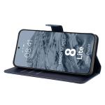 Husa flip cover Bizon Pocket compatibila cu Honor Magic 8 Lite, Navy Blue 6 - lerato.ro