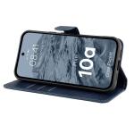 Husa flip cover Bizon Pocket compatibila cu Google Pixel 10a, Navy Blue 6 - lerato.ro