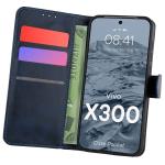 Husa flip cover Bizon Pocket compatibila cu Vivo X300, Navy Blue 3 - lerato.ro