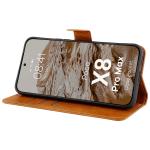 Husa flip cover Bizon Pocket compatibila cu Xiaomi Poco X8 Pro Max, Maro 6 - lerato.ro