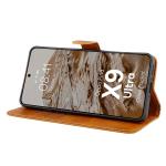 Husa flip cover Bizon Pocket compatibila cu Oppo Find X9 Ultra, Maro 6 - lerato.ro
