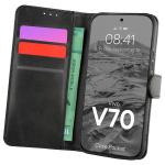 Husa flip cover Bizon Pocket compatibila cu Vivo V70 5G, Negru 3 - lerato.ro