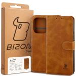 Husa flip cover Bizon Pocket compatibila cu Vivo V70 5G, Maro 7 - lerato.ro
