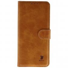 Husa flip cover Bizon Pocket compatibila cu Vivo X300 Ultra, Maro