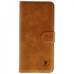 Husa flip cover Bizon Pocket compatibila cu Vivo X300 Ultra, Maro