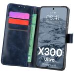 Husa flip cover Bizon Pocket compatibila cu Vivo X300 Ultra, Navy Blue 3 - lerato.ro