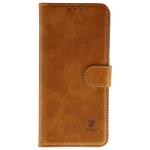 Husa flip cover Bizon Pocket compatibila cu Vivo V70 FE 5G, Maro 2 - lerato.ro