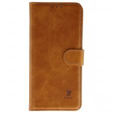 Husa flip cover Bizon Pocket compatibila cu Vivo V70 FE 5G, Maro
