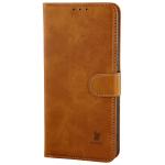 Husa flip cover Bizon Pocket compatibila cu Vivo V70 FE 5G, Maro 4 - lerato.ro