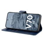 Husa flip cover Bizon Pocket compatibila cu Vivo V70 FE 5G, Navy Blue 6 - lerato.ro