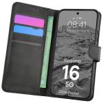 Husa flip cover Bizon Pocket compatibila cu Realme 16 5G, Negru 3 - lerato.ro