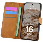 Husa flip cover Bizon Pocket compatibila cu Realme 16 5G, Maro 3 - lerato.ro