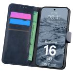 Husa flip cover Bizon Pocket compatibila cu Realme 16 5G, Navy Blue 3 - lerato.ro
