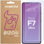 Folie sticla hibrid Bizon Glass Mule compatibila cu Xiaomi Poco F7 Ultra, Transparent 2 - lerato.ro