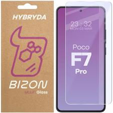 Folie sticla hibrid Bizon Glass Mule compatibila cu Xiaomi Poco F7 Pro, Transparent