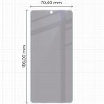 Folie sticla hibrid Bizon Glass Mule Shadow Privacy compatibila cu Xiaomi Poco X7 Pro 5G, Transparent 3 - lerato.ro