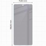 Folie sticla hibrid Bizon Glass Mule Shadow Privacy compatibila cu Xiaomi Poco M7 Pro 5G, Transparent 3 - lerato.ro