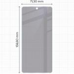 Folie sticla hibrid Bizon Glass Mule Shadow Privacy compatibila cu Xiaomi Poco F7 Ultra, Transparent 3 - lerato.ro