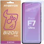 Set 2 folii sticla hibrid Bizon Glass Mule Duo compatibile cu Xiaomi Poco F7 Ultra, Transparent 2 - lerato.ro