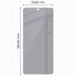 Folie sticla hibrid Bizon Glass Mule Shadow Privacy compatibila cu Xiaomi Poco F7 Pro, Transparent 3 - lerato.ro