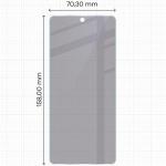 Folie sticla hibrid Bizon Glass Mule Shadow Privacy compatibila cu Oppo Find X8 Pro, Transparent 3 - lerato.ro