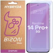 Set 2 folii sticla hibrid Bizon Glass Mule Duo compatibile cu Realme 14 Pro Plus, Transparent