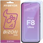 Set 2 folii sticla hibrid Bizon Glass Mule Duo compatibile cu Xiaomi Poco F8 Ultra, Transparent 2 - lerato.ro