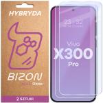 Set 2 folii sticla hibrid Bizon Glass Mule Duo compatibile cu Vivo X300 Pro, Transparent 2 - lerato.ro