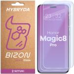 Set 2 folii sticla hibrid Bizon Glass Mule Duo compatibile cu Honor Magic 8 Pro, Transparent 2 - lerato.ro