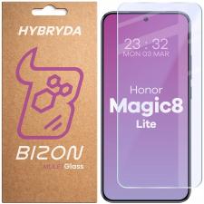 Folie sticla hibrid Bizon Glass Mule compatibila cu Honor Magic 8 Lite, Transparent