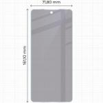 Folie sticla hibrid Bizon Glass Mule Shadow Privacy compatibila cu Oppo A5 Pro 5G, Transparent 3 - lerato.ro