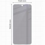 Folie sticla hibrid Bizon Glass Mule Shadow Privacy compatibila cu Oppo A6 Pro 5G, Transparent 3 - lerato.ro