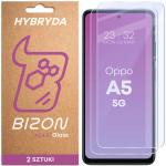 Set 2 folii sticla hibrid Bizon Glass Mule Duo compatibile cu Oppo A5 5G, Transparent 2 - lerato.ro