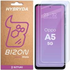 Set 2 folii sticla hibrid Bizon Glass Mule Duo compatibile cu Oppo A5 5G, Transparent