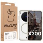Carcasa Bizon MatteO cu MagSafe compatibila cu Vivo X300, Bej 8 - lerato.ro
