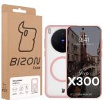 Carcasa Bizon MatteO cu MagSafe compatibila cu Vivo X300, Roz 8 - lerato.ro