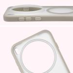 Carcasa Bizon MatteO cu MagSafe compatibila cu Vivo X300 Pro, Bej 4 - lerato.ro