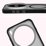 Carcasa Bizon MatteO cu MagSafe compatibila cu Vivo X300 Pro, Negru 5 - lerato.ro