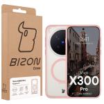 Carcasa Bizon MatteO cu MagSafe compatibila cu Vivo X300 Pro, Roz 8 - lerato.ro