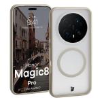 Carcasa Bizon MatteO cu MagSafe compatibila cu Honor Magic 8 Pro, Bej 3 - lerato.ro