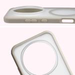 Carcasa Bizon MatteO cu MagSafe compatibila cu Honor Magic 8 Pro, Bej 5 - lerato.ro
