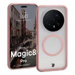 Carcasa Bizon MatteO cu MagSafe compatibila cu Honor Magic 8 Pro, Roz 3 - lerato.ro