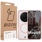 Carcasa Bizon MatteO cu MagSafe compatibila cu Honor Magic 8 Pro, Roz 8 - lerato.ro