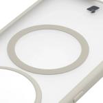 Carcasa Bizon MatteO cu MagSafe compatibila cu Honor Magic 8 Lite, Bej 4 - lerato.ro