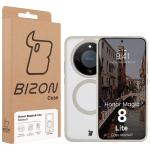 Carcasa Bizon MatteO cu MagSafe compatibila cu Honor Magic 8 Lite, Bej 8 - lerato.ro