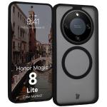 Carcasa Bizon MatteO cu MagSafe compatibila cu Honor Magic 8 Lite, Negru 3 - lerato.ro