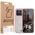 Carcasa Bizon MatteO cu MagSafe compatibila cu Xiaomi Poco F8 Pro, Roz 8 - lerato.ro