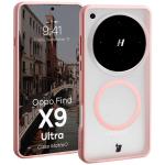 Carcasa Bizon MatteO cu MagSafe compatibila cu Oppo Find X9 Ultra, Roz 3 - lerato.ro