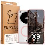 Carcasa Bizon MatteO cu MagSafe compatibila cu Oppo Find X9 Ultra, Roz 8 - lerato.ro